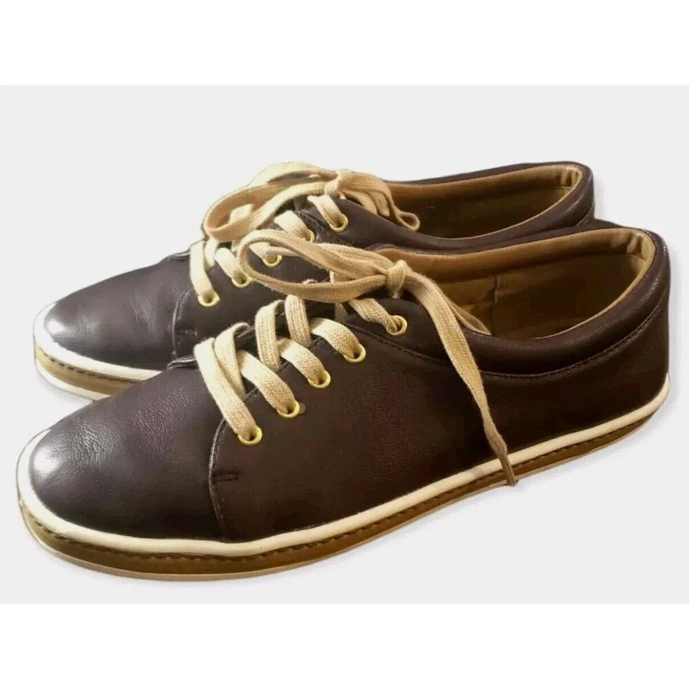 Aerosoles Function Sneakers Women's Size 8.5 Wine Leather Lace-up Fashion